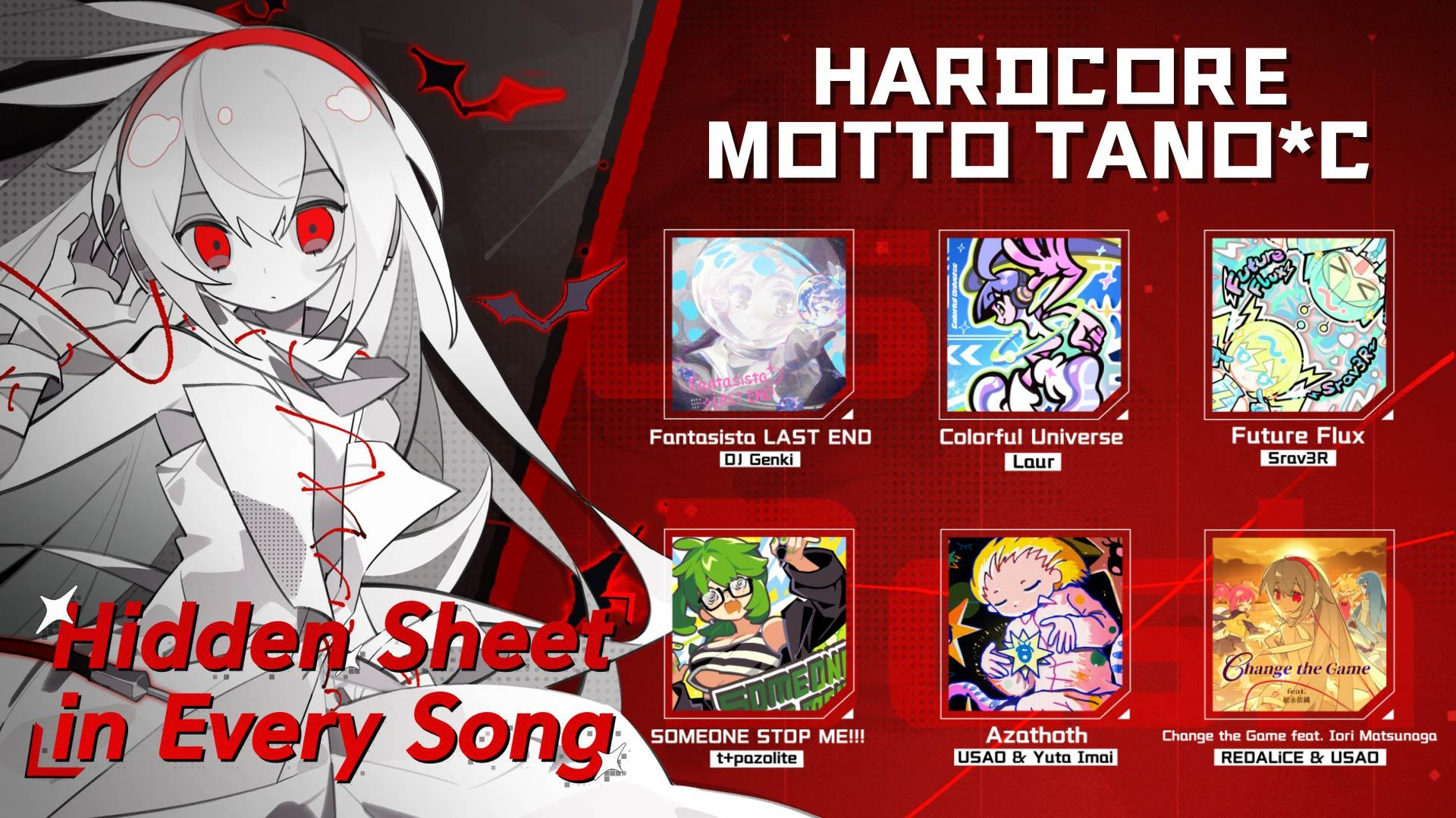 まこtanoページ HARDCORE TANO*C 2nd Collab Updated ///// · Muse Dash update for 26