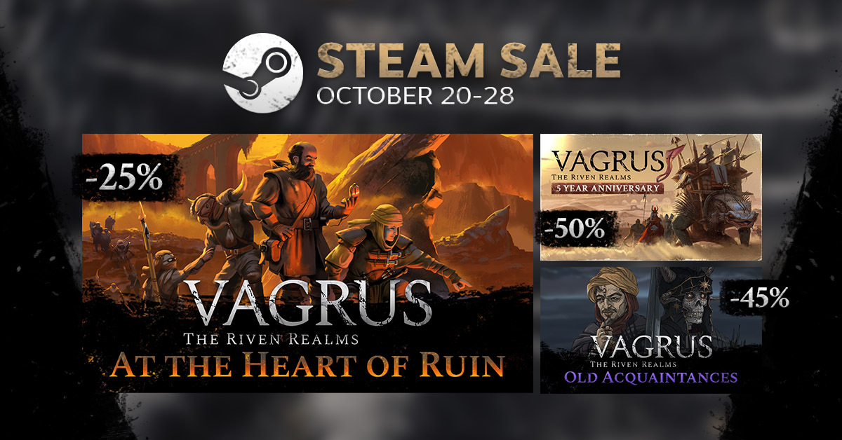 NEWS - Vagrus - The Riven Realms : Nouveau jeu & patch Prosus 5 Soldes d'octobre de Vagrus - The Riven Realms sur Steam