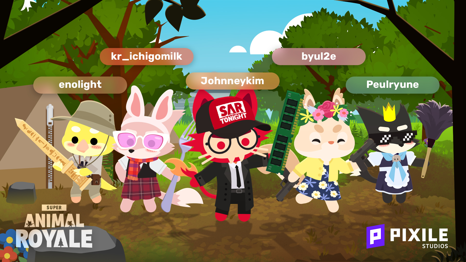 Steam :: Super Animal Royale :: 부활절 이벤트 2주차 : 벚꽃 축제