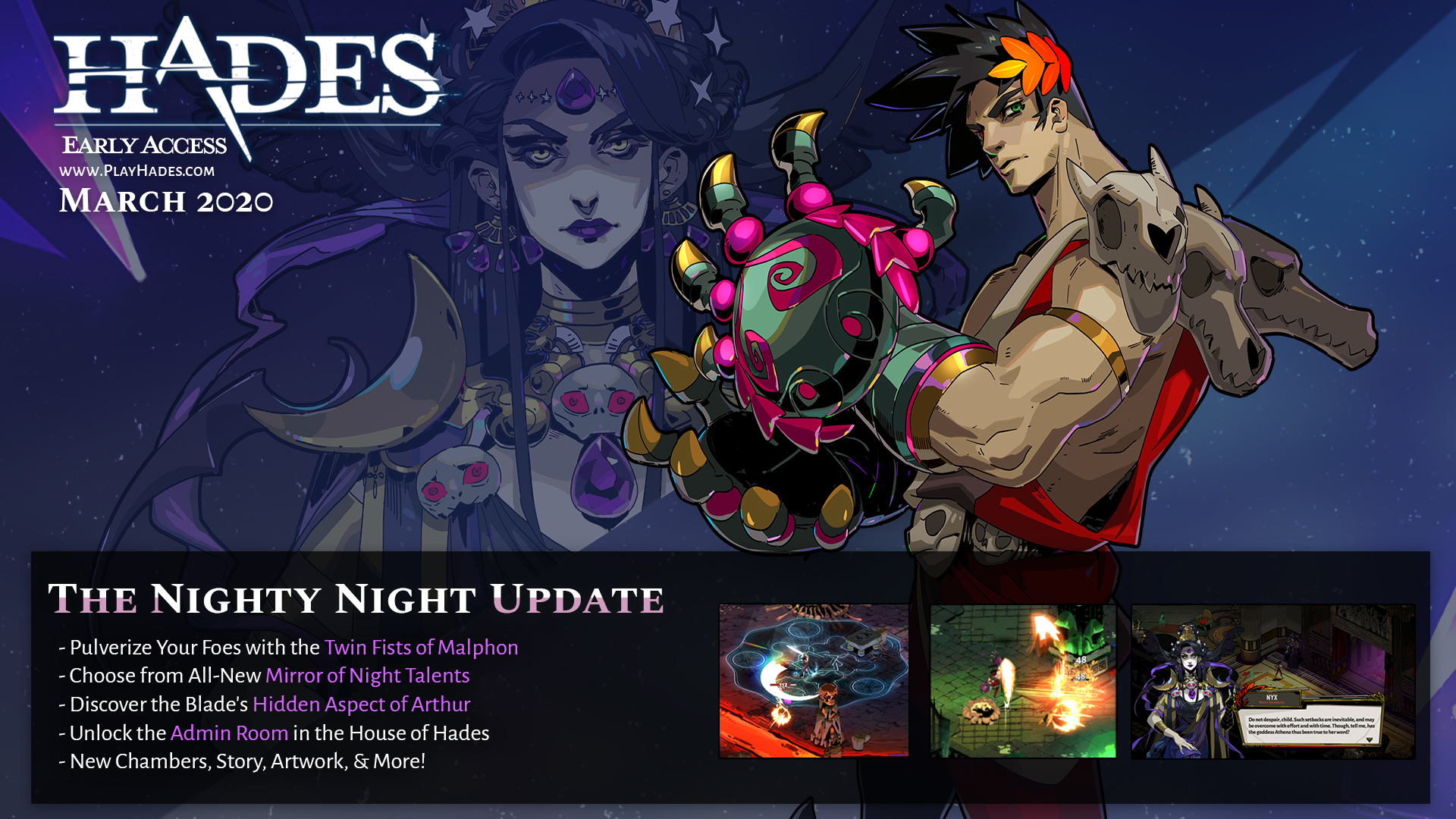 Steam :: Hades :: Hit Up The Night Night Update!