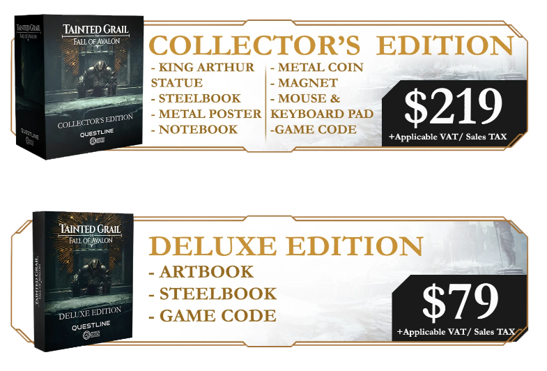 NEWS - Tainted Grail : The Fall of Avalon : Collector’s & Deluxe Editions 11 fa0a4de5dbf34b981536f533268a3b375377aecb | RPG Jeuxvidéo