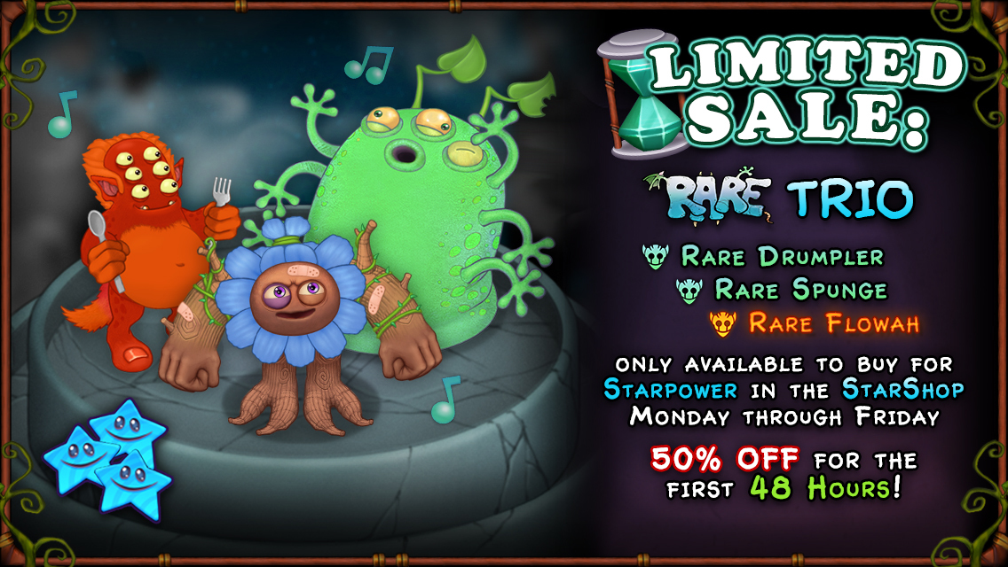 Steam :: My Singing Monsters :: Rare Trio now available!