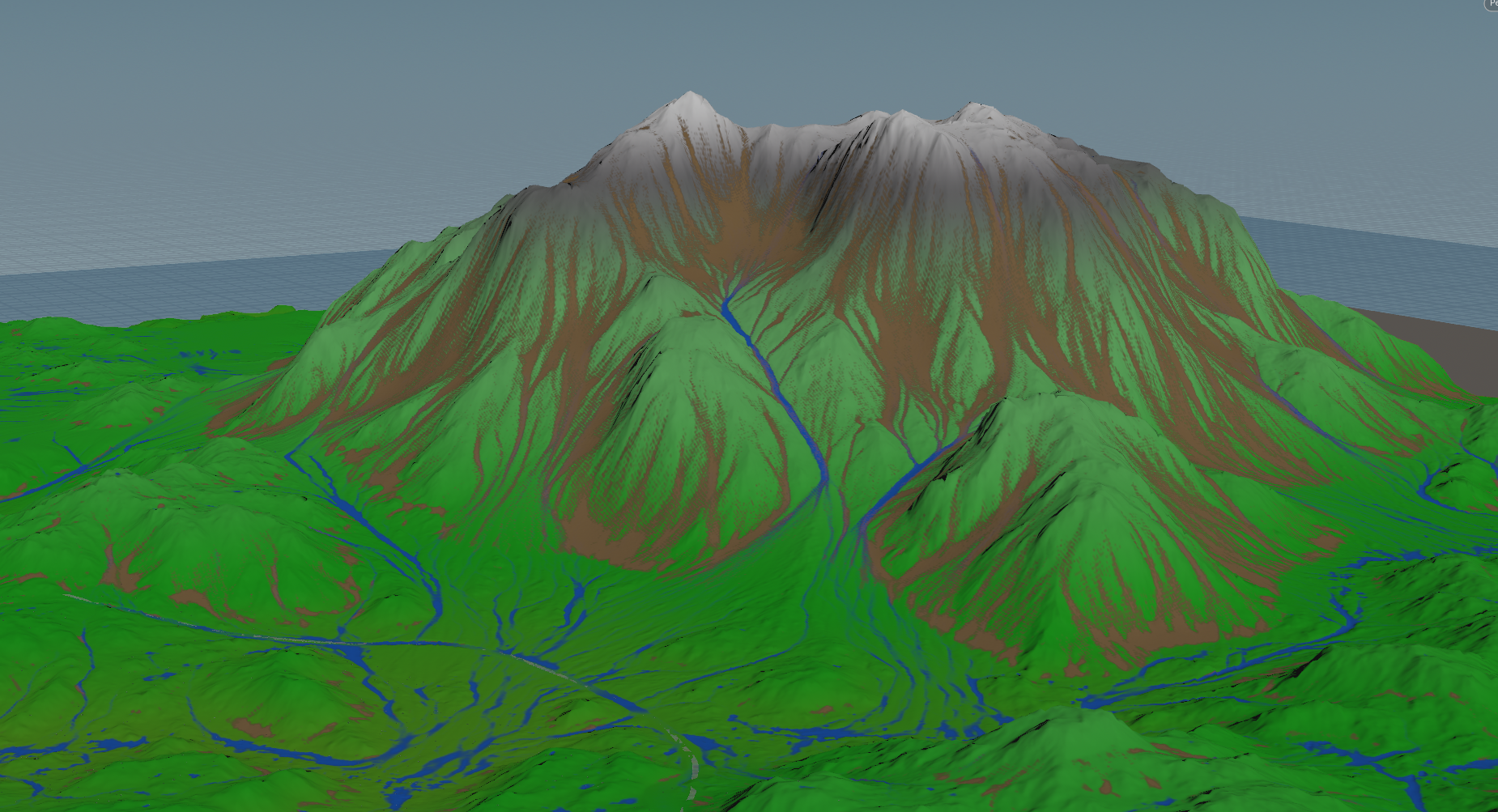 Houdini-driven terrain