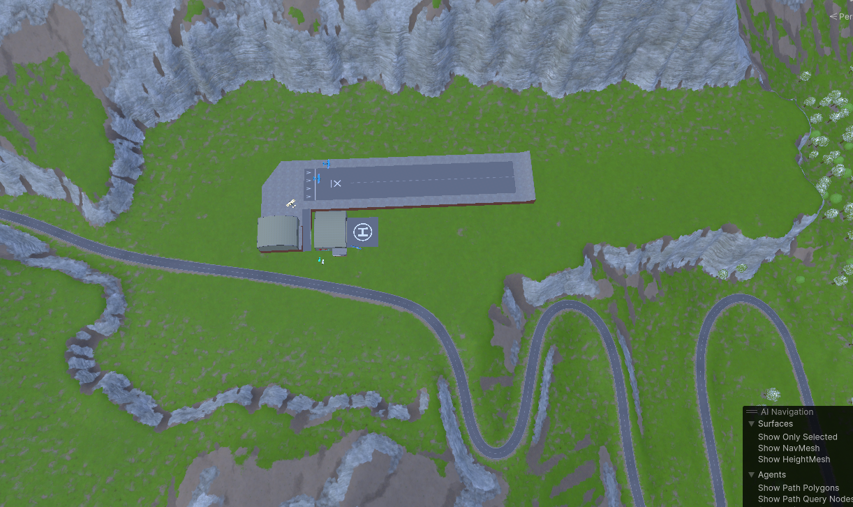 Terrain sculpting pass