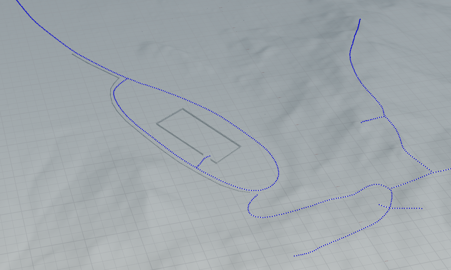 Spline projection example
