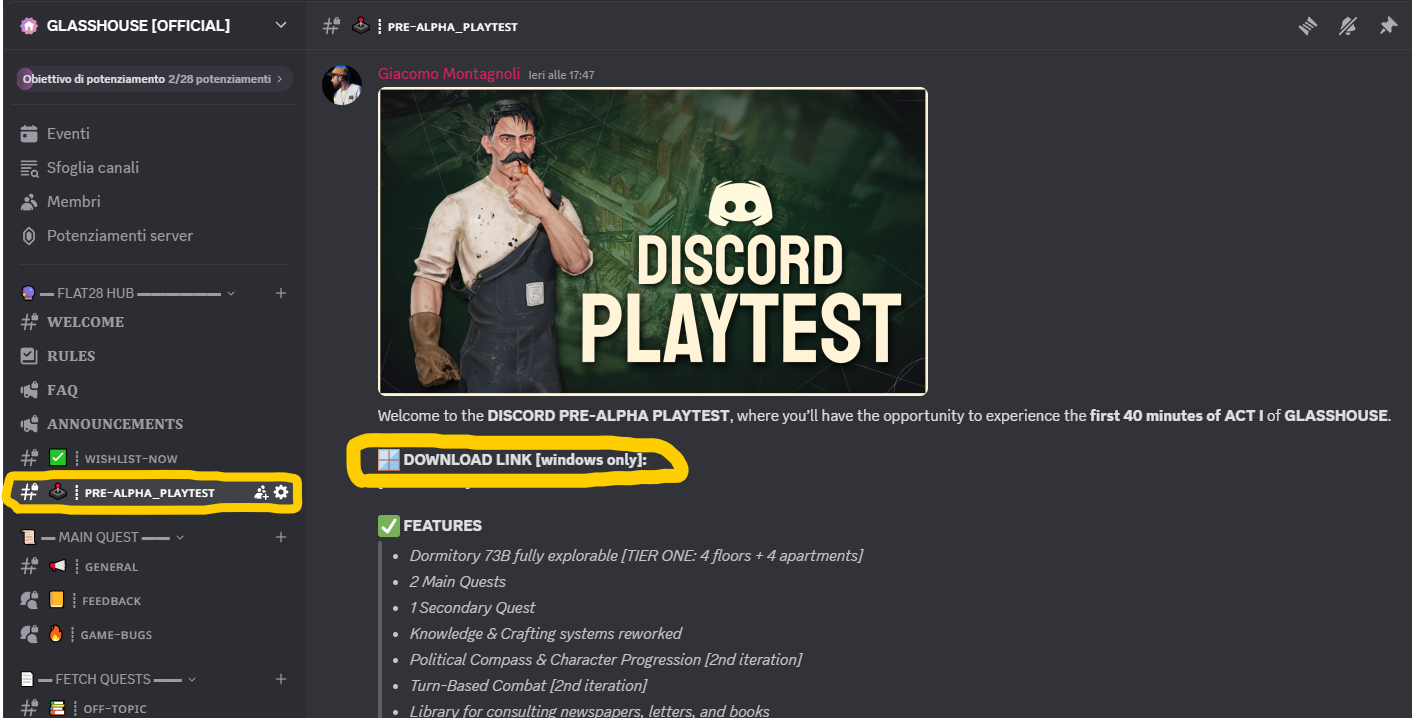NEWS - Glasshouse : Playtest discord 1 f7913ea930b924ef65ca0db0974db40153971a66 | RPG Jeuxvidéo
