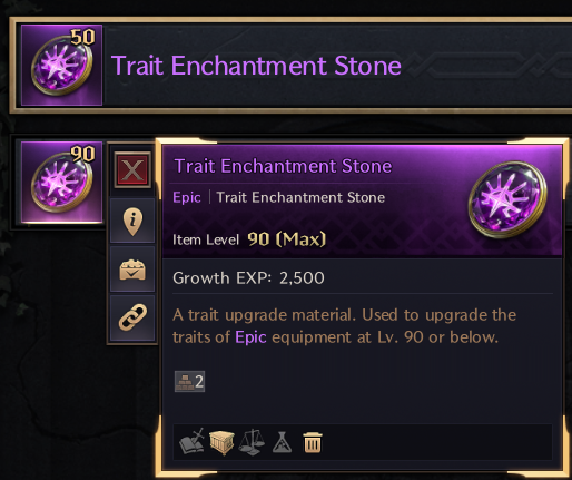 Trait Material Context Menu Added
