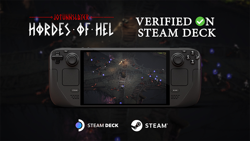Image Jotunnslayer: Hordes of Hel est désormais officiellement certifié Steam Deck Vous pouvez ainsi plonger dans les royaumes nordiques et affronter des hordes implacables où que vous soyez, que vous soyez sur votre canapé, en déplacement ou au cœur des mines de Svartalfheim.