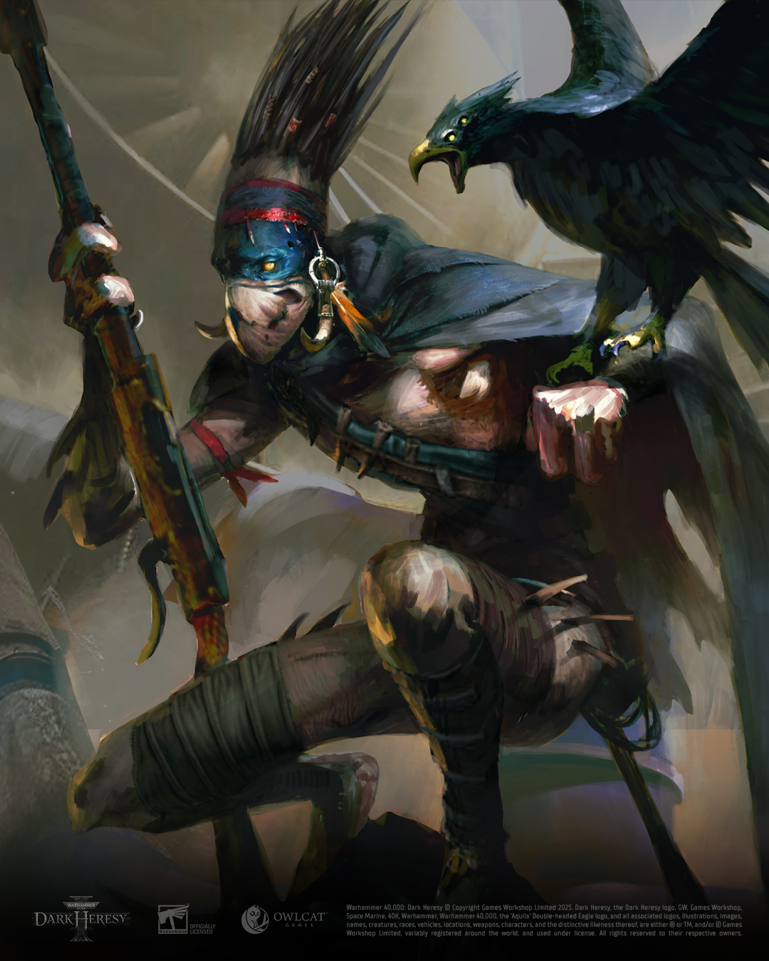 NEWS - Warhammer 40 000 : Dark Heresy : La figurine Kroot de l'édition Collector 7 Portrait de compagnon de Ra'akhti dans Warhammer 40 000 : Dark Heresy