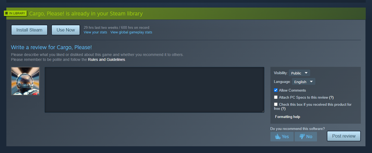 Steam post image