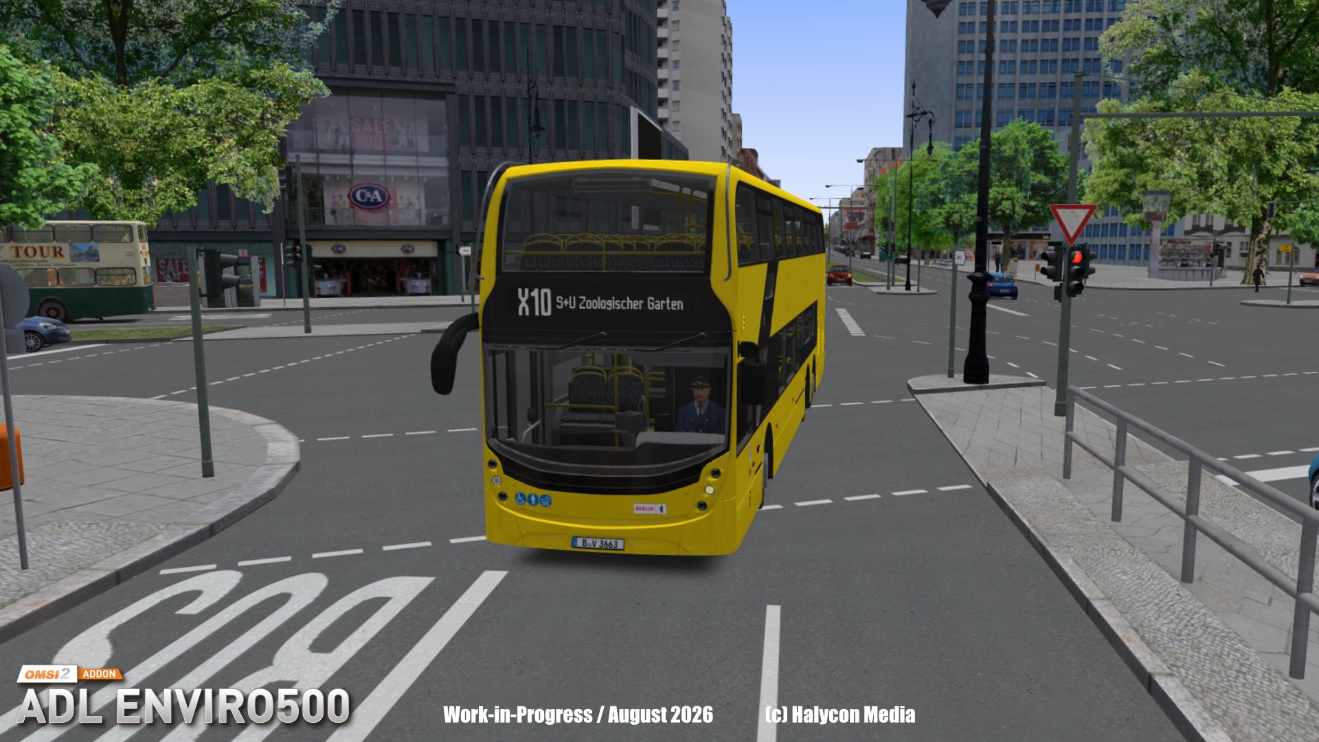 Modelo do ADL Enviro500 sendo desenvolvido para OMSI 2