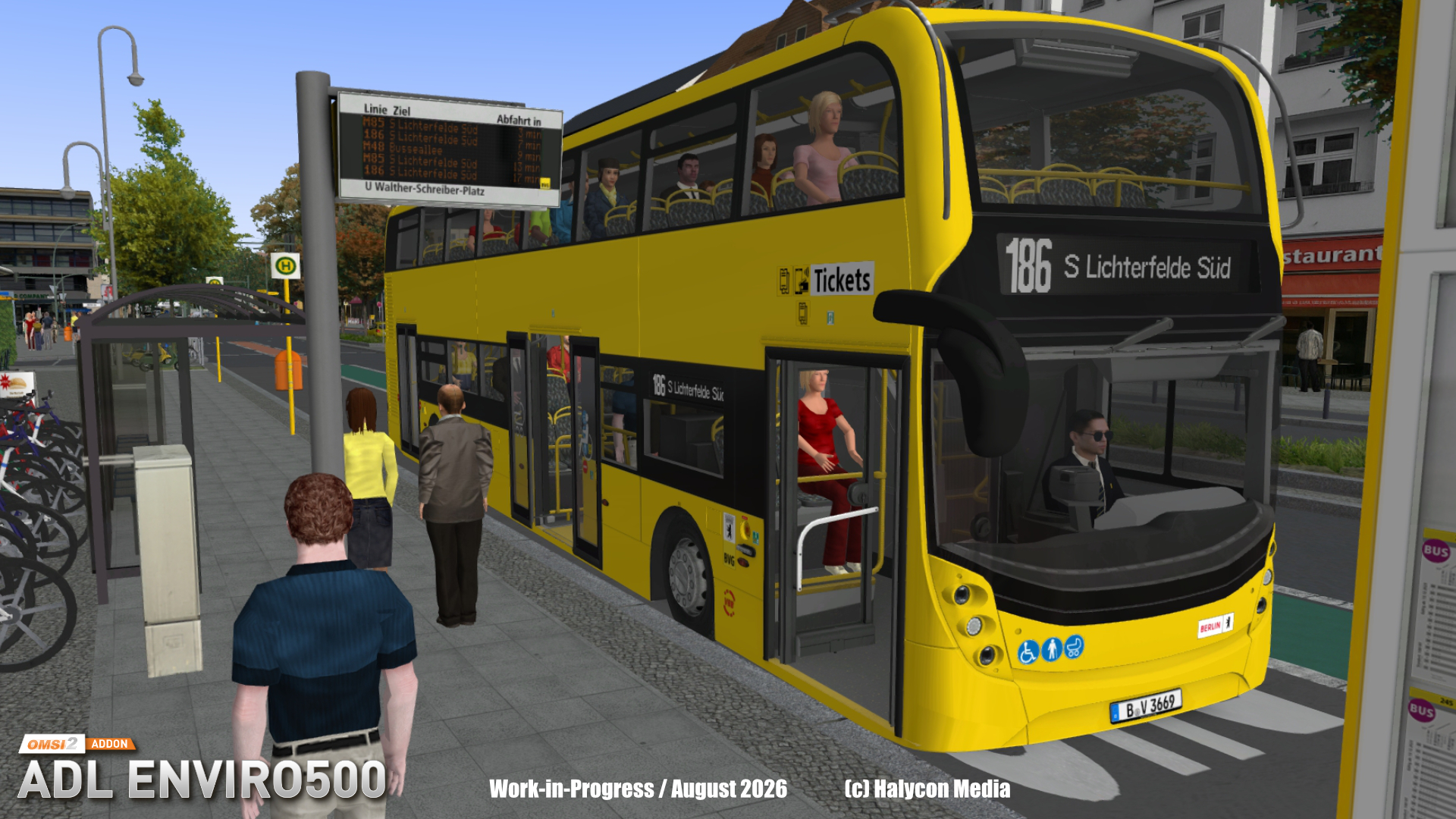 Ônibus ADL Enviro500 em desenvolvimento no OMSI 2