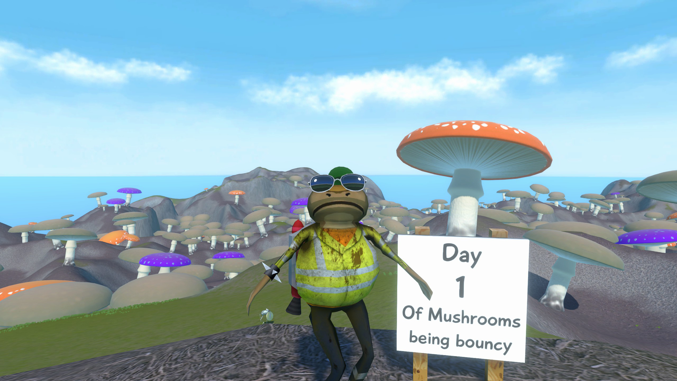 Big bouncy mushrooms