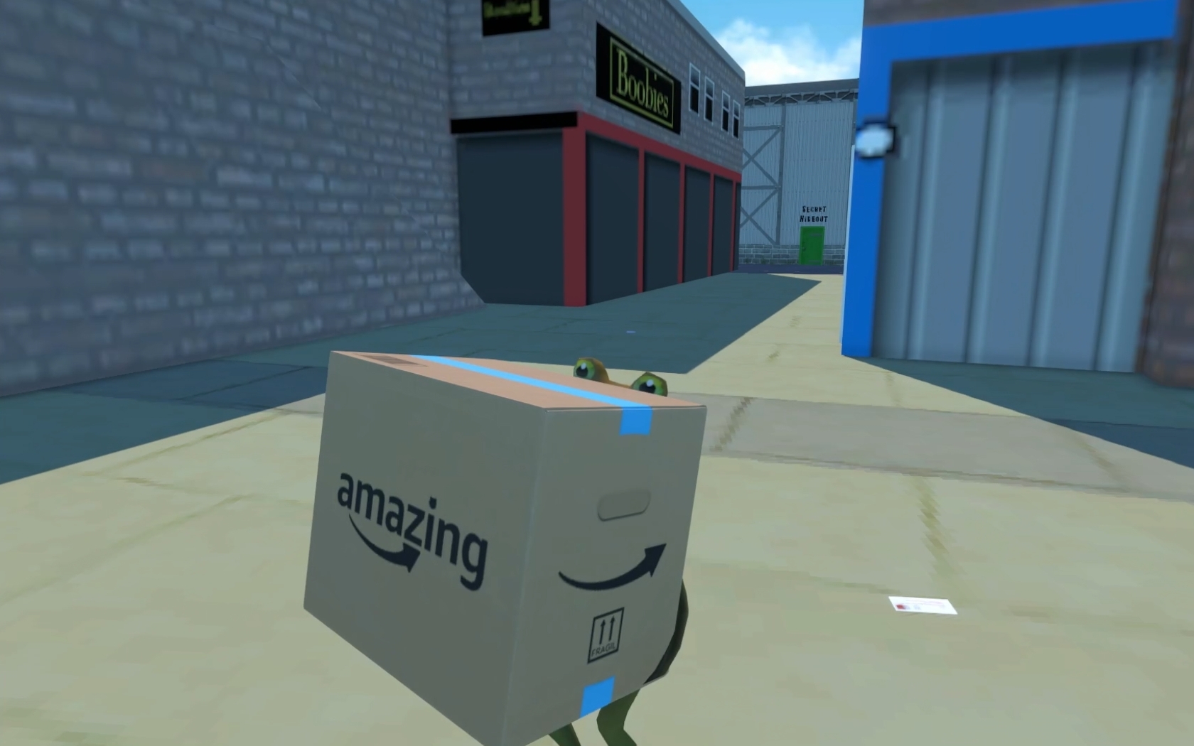 Amazing Delivery box in hideout