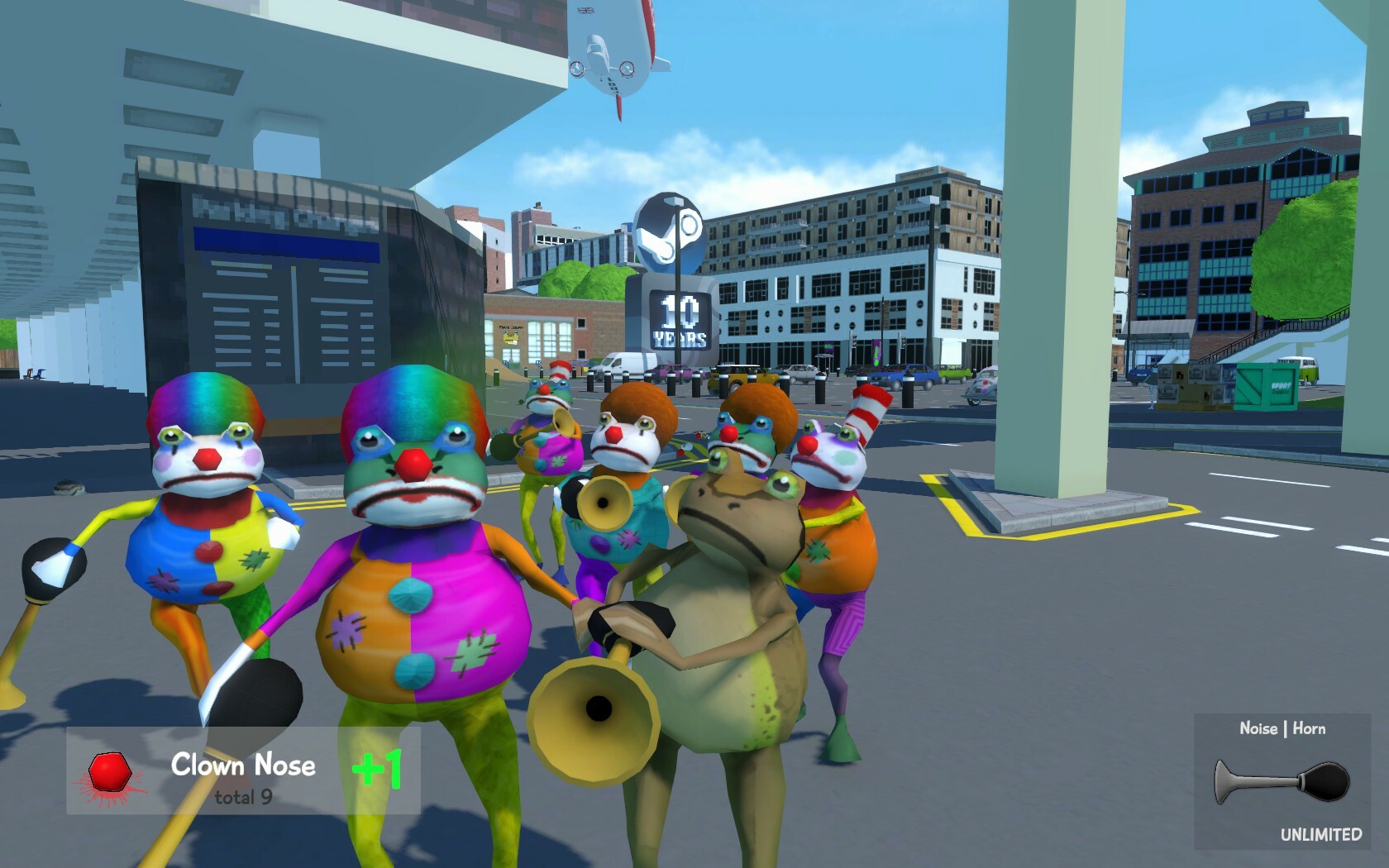 Giant trophy party button