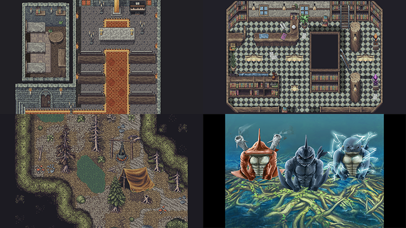 RPG Maker MV - Official DLC: Detailed Pixel Art Tilesets & Enemy Packs ...