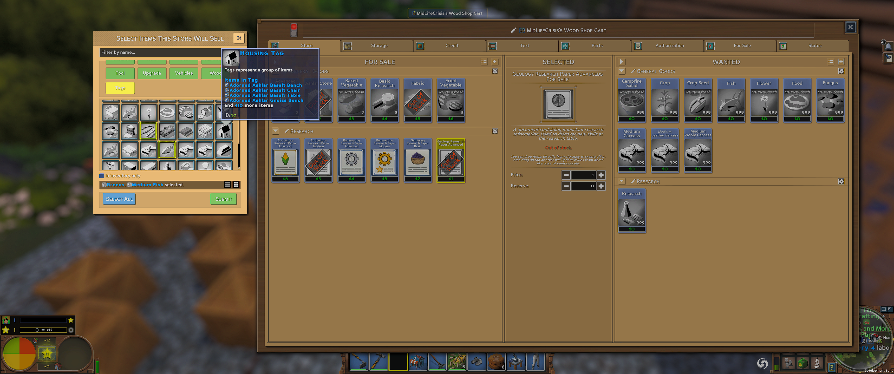 Update 13 released! Logging Machines, Progression Rework, Store Tags ...