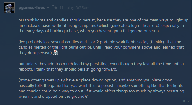 SCUM candle item