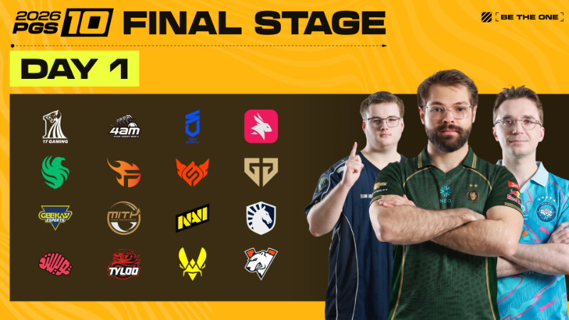 PGS 10 Final Stage Day 1 is LIVE!!