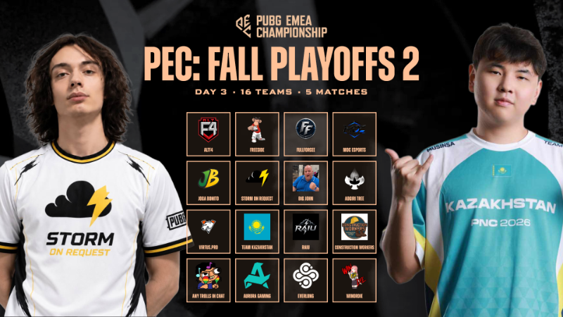 PUBG EMEA Championship: Playoffs 2 Day 3 is LIVE!!