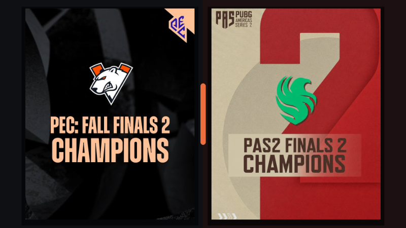 Virtus.pro and Team Falcons crowned PEC & PAS Finals 2 Champions!