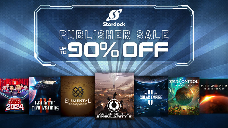 Publisher Sale: Up to 90% Off Stardock Titles