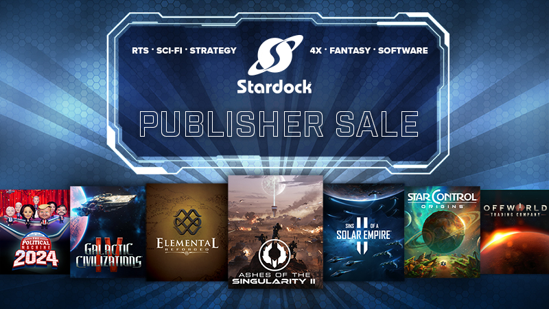 Publisher Sale: Up to 90% Off Stardock Titles