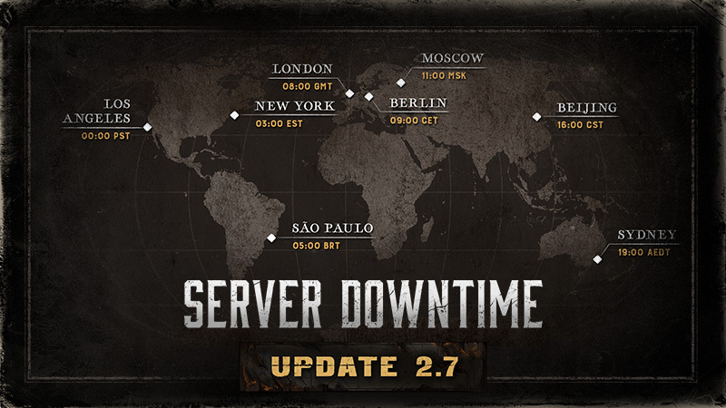 Hunt: Showdown 1896 2.7版本 · Server Downtime - 18 Mar at 09:00 CET