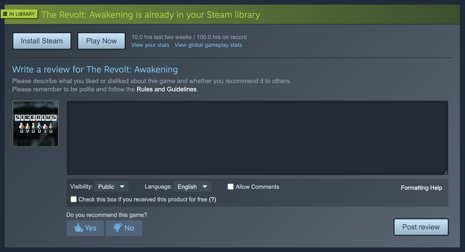 Steam post image