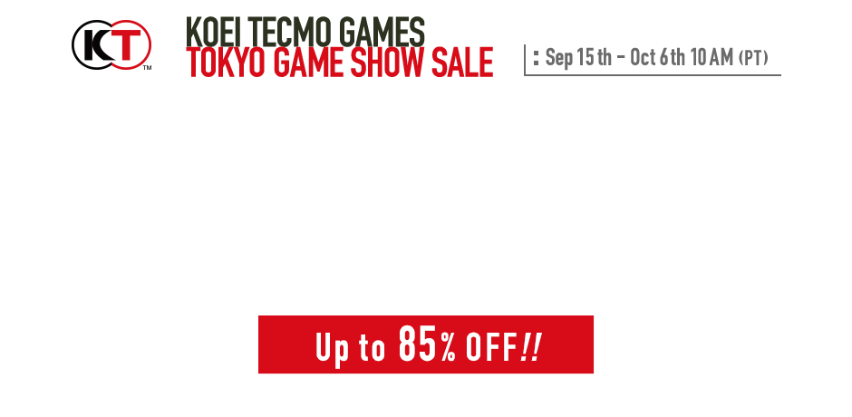 Koei Tecmo Games - 専用購入ページ KOEI TECMO GAMES TOKYO GAME SHOW SALE