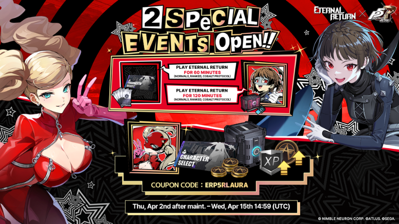 ER × P5R Collab Ending Countdown! 2 Special Events Now Live!