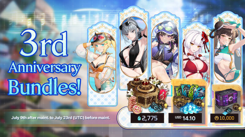 3rd Anniversary Items & Bundles!