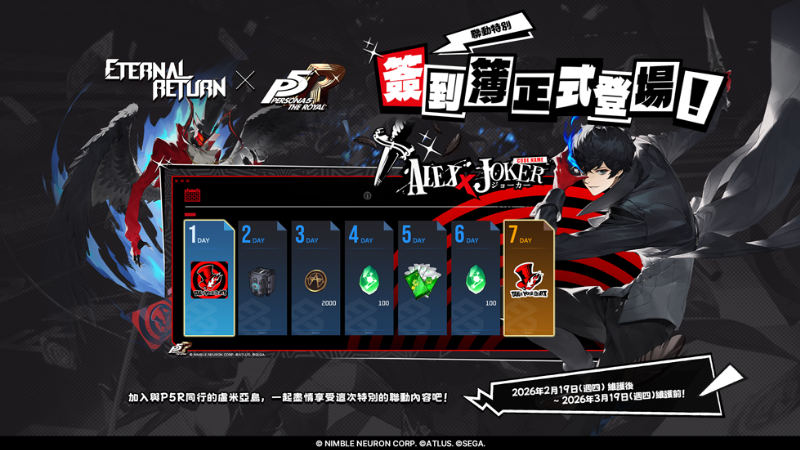 永恆輪迴 x P5R聯動開啟！