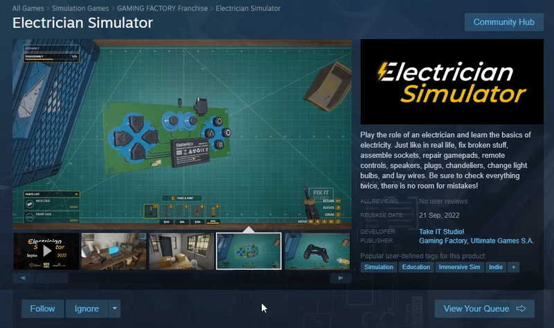 Repair of electronic devices in the workshop · Electrician Simulator ...