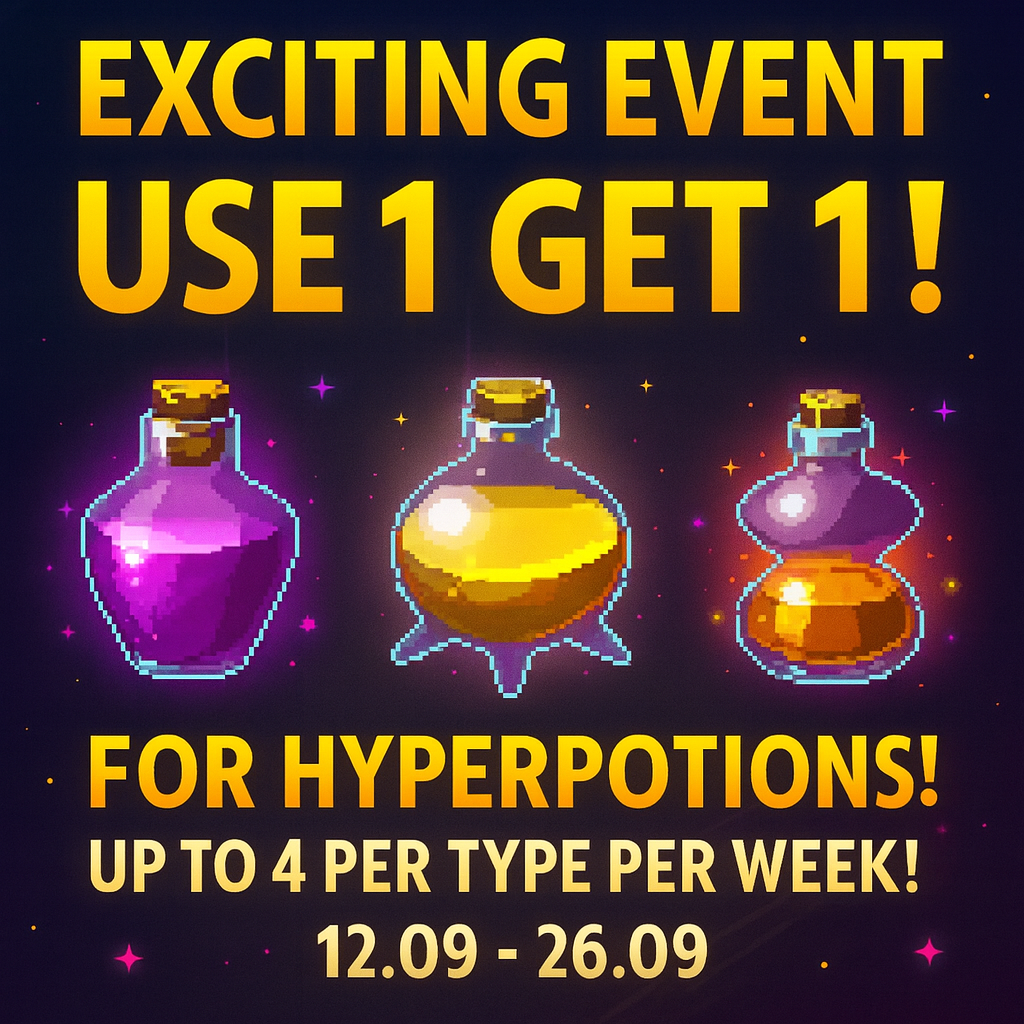 USE 1 GET 1 HYPERPOTIONS!