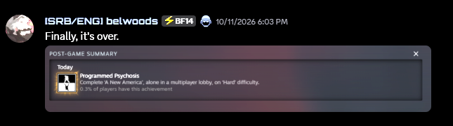 Programmed Psychosis completion