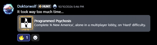 Programmed Psychosis completion
