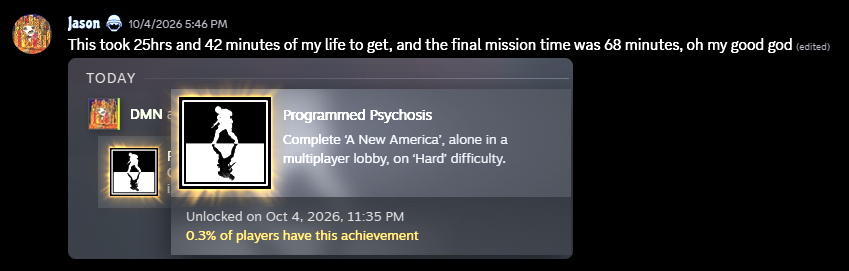 Programmed Psychosis completion