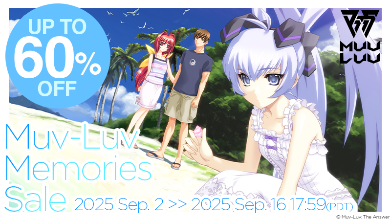 The Muv-Luv Memories Sale is now live!