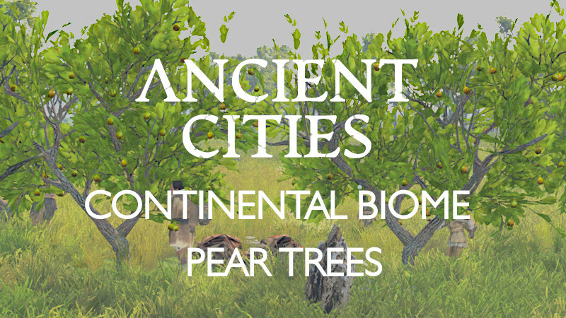 Continental Biome free pack : Pear trees and pears