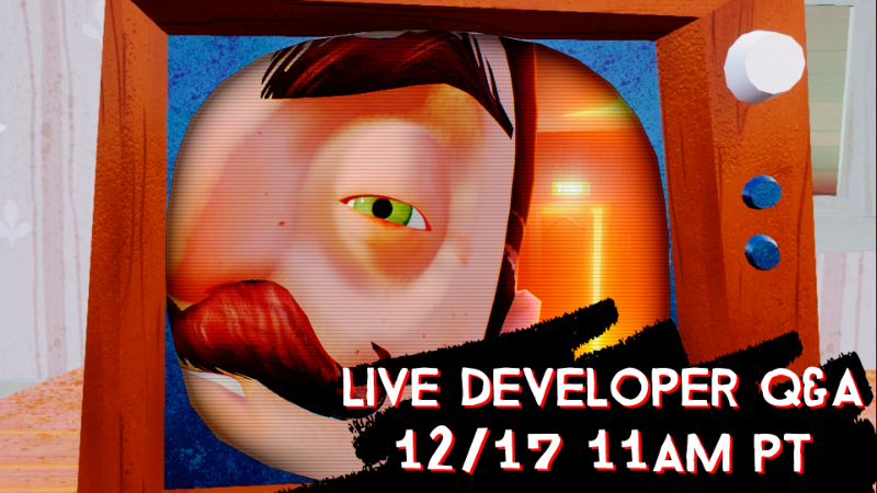 Hello Neighbor 2 - Developer Livestream Announcement - December 17th ...