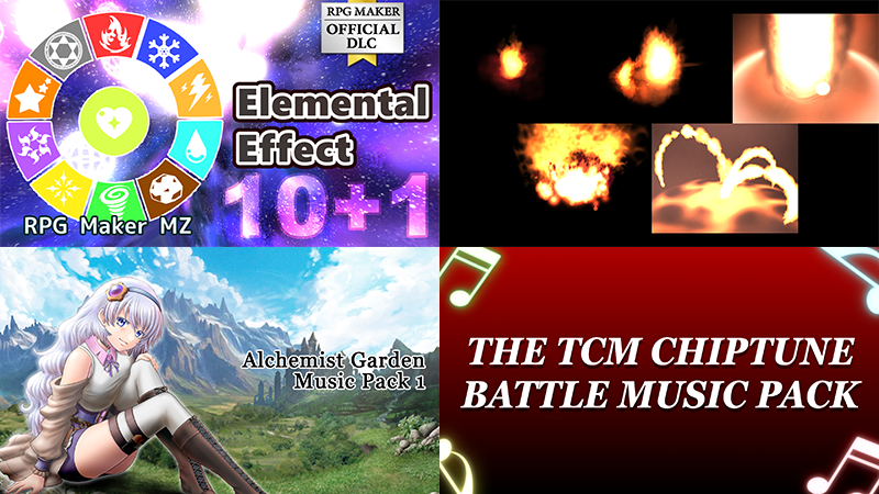 RPG Maker MZ - Official DLC: A magic effect animation pack and two ...