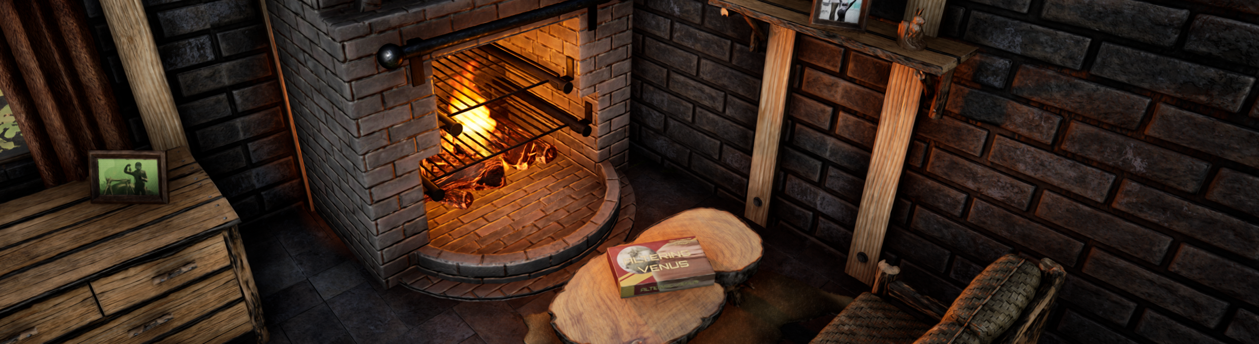 Stone Brick Fireplace preview