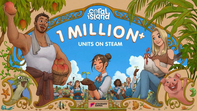 Coral Island 1 Million Units Full Crossplay Roadmap Steam News 