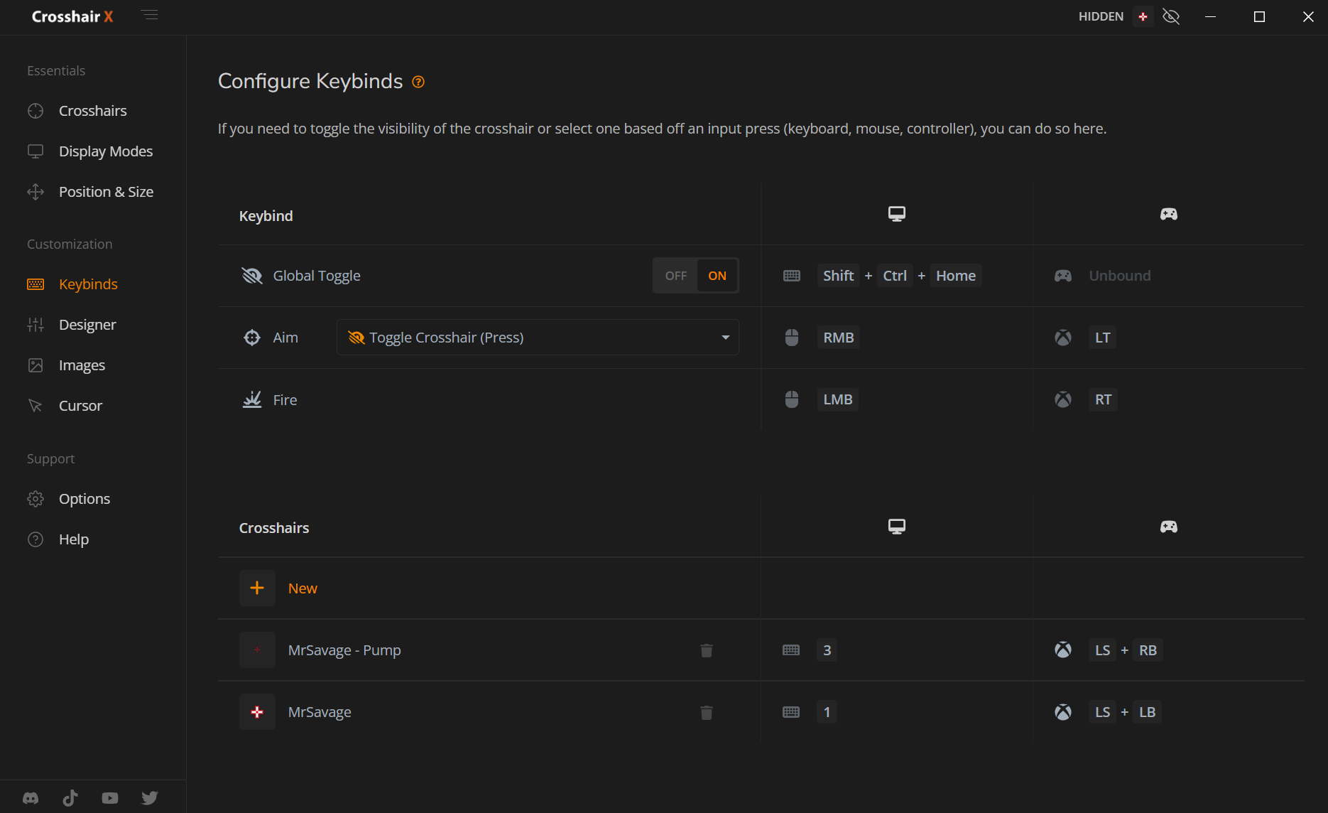 New Keybinds Page, Controller Support and More! · Crosshair X update ...