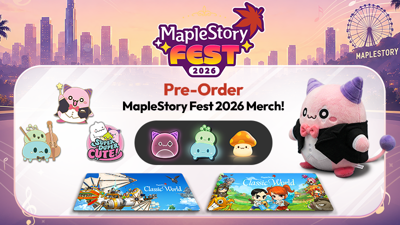 MapleStory Fest 2026 Merch Shop Opens for Pre-Orders