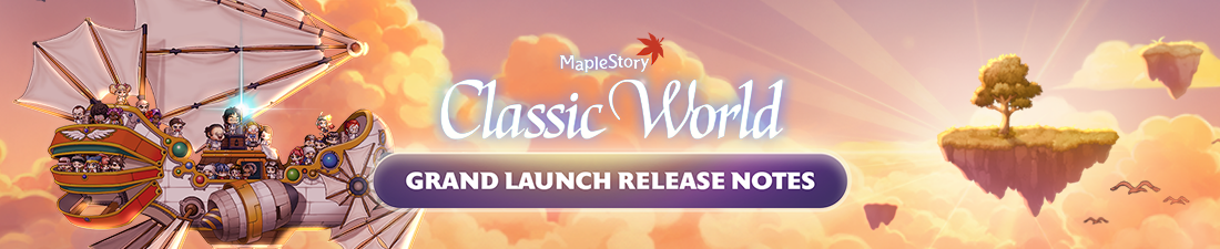 MapleStory Classic World Grand Launch announcement artwork