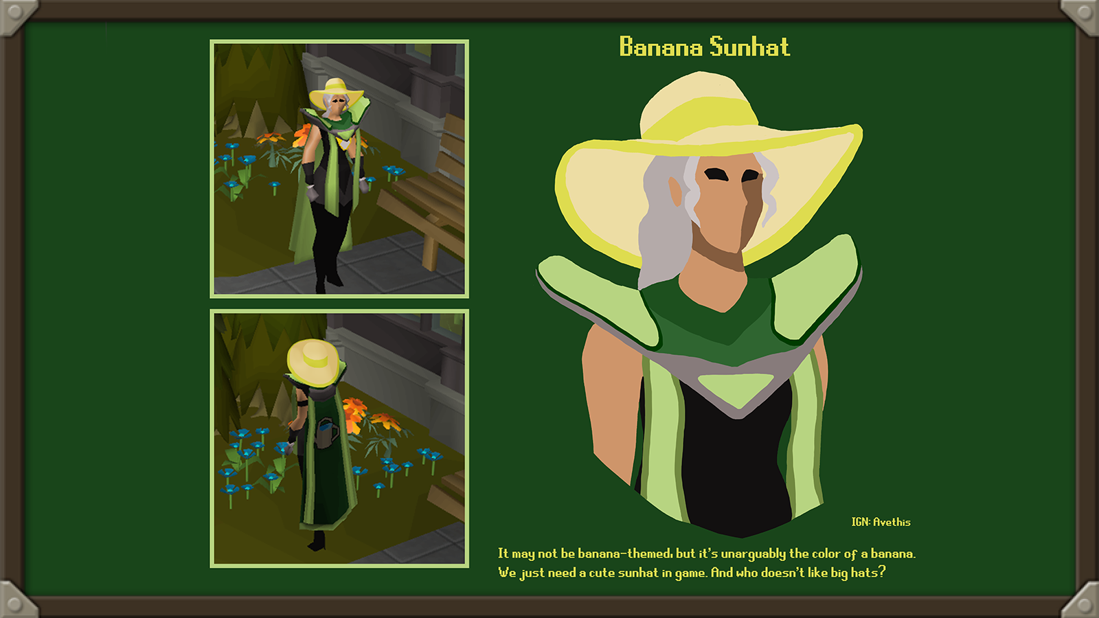 Option 2: Banana Sunhat