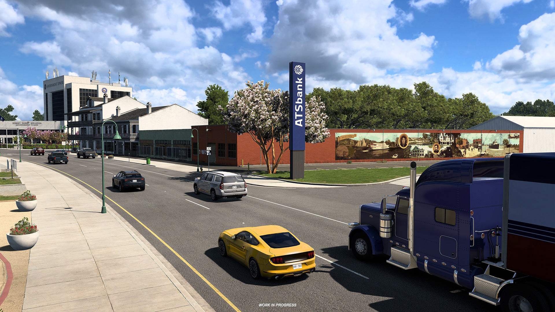 Mural detail with local motifs