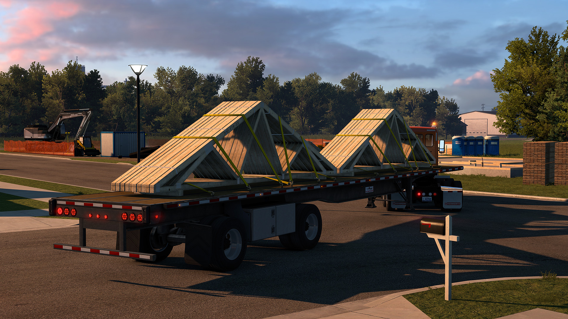 New trailer transport cargo